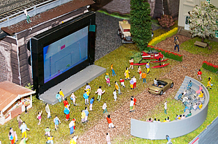 Halbkreis mit Menschen